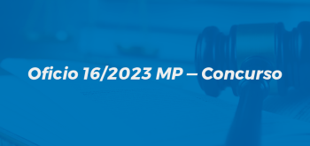 Oficio 16/2023 MP — Concurso